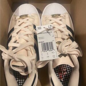 Adidas Superstar Bonega Women's Sneakers - Cream and Black